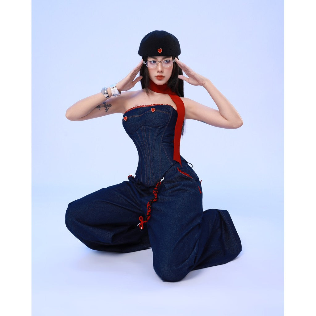Denim Corset