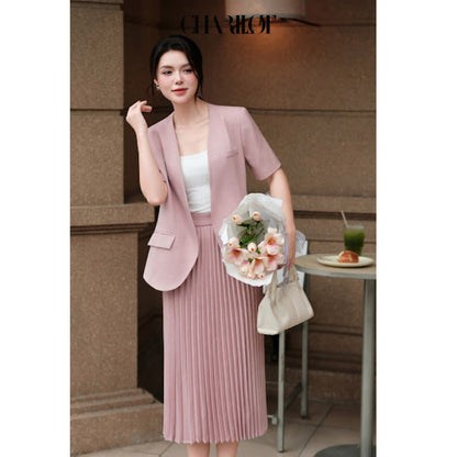 Charlot Floral Embossed Blazer