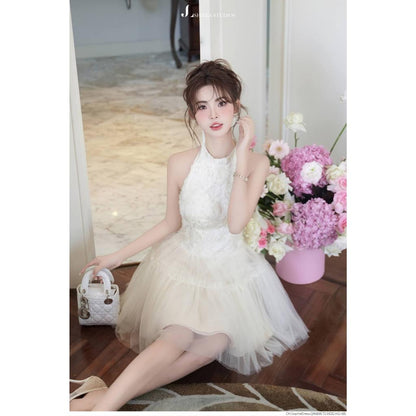 Sophie Lace Halter Dress