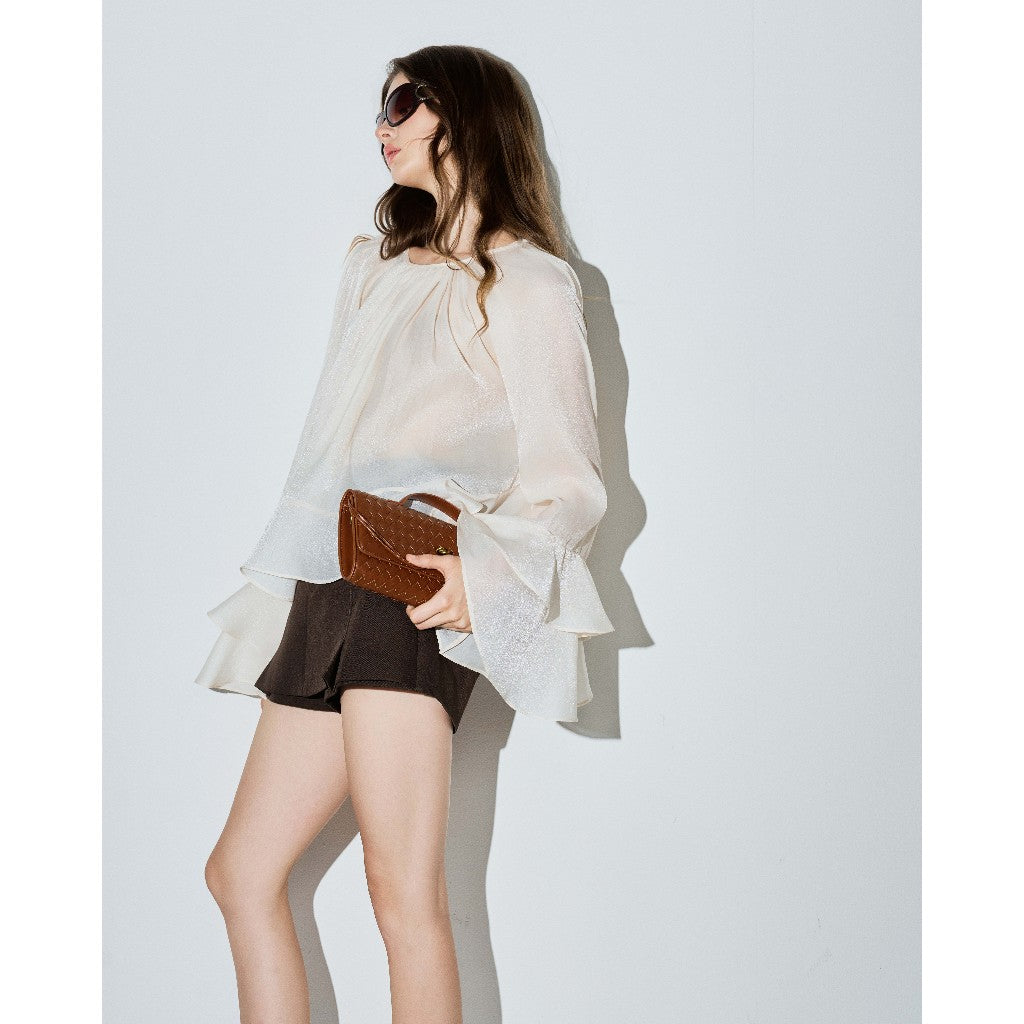 Darius Silky Ruffle Top