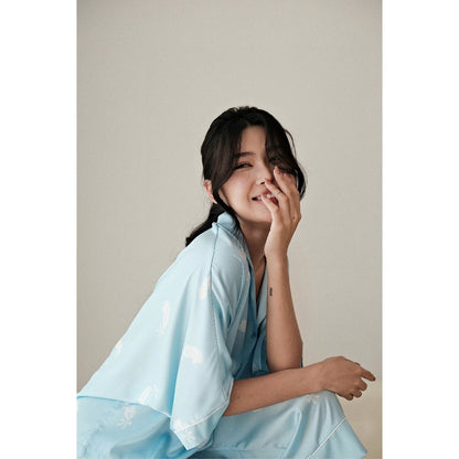 Feather Silk Lounge Set