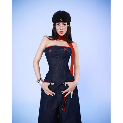 Denim Corset