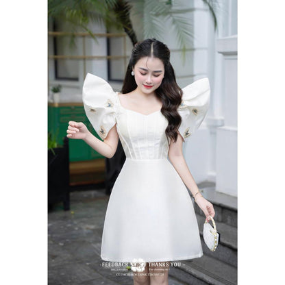 Shilla Cream Pattern Dress