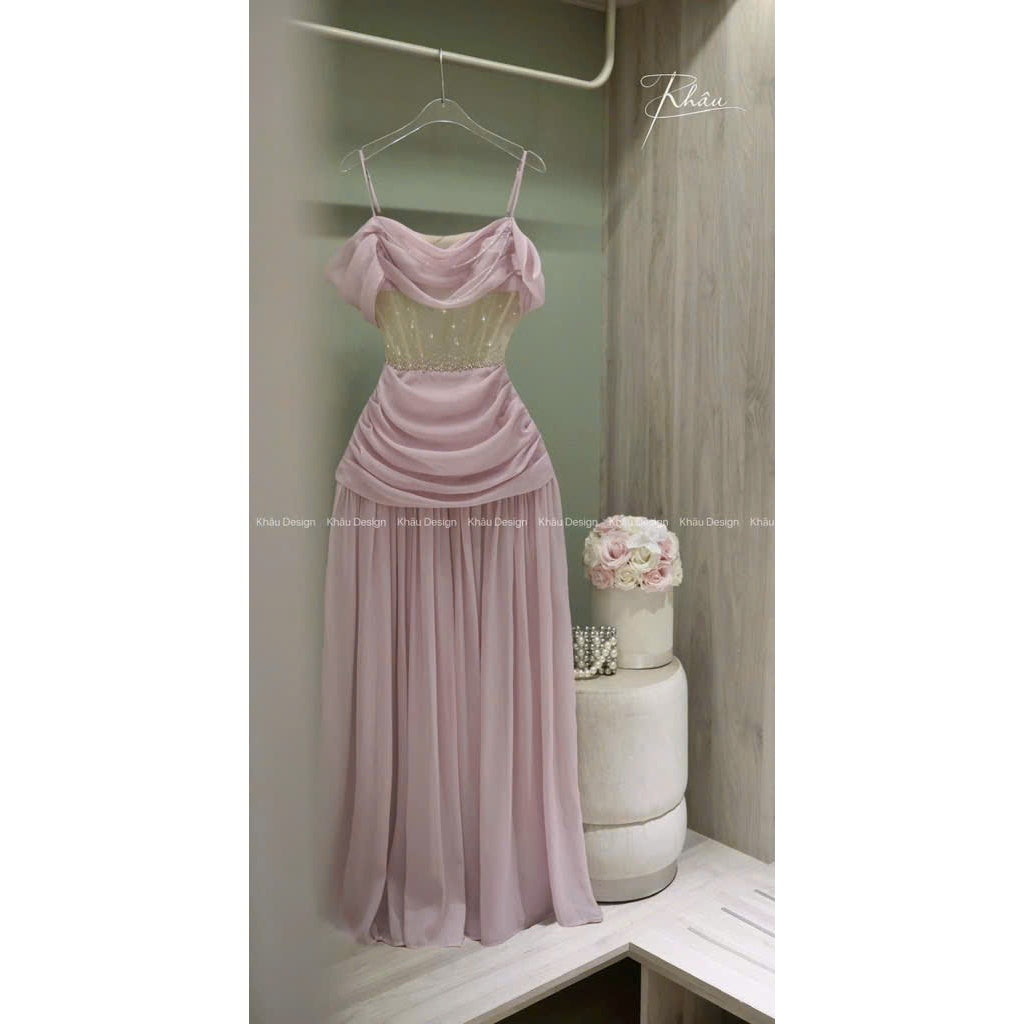 Pink Stone Party Dress