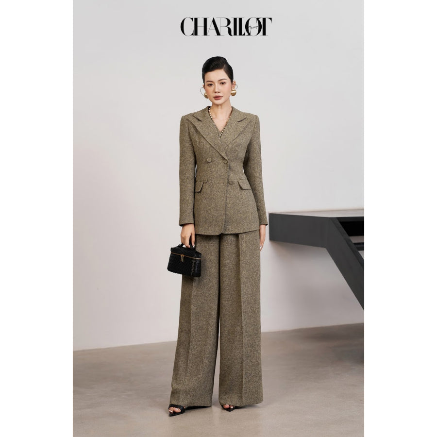 Layered Blazer Skirt Set