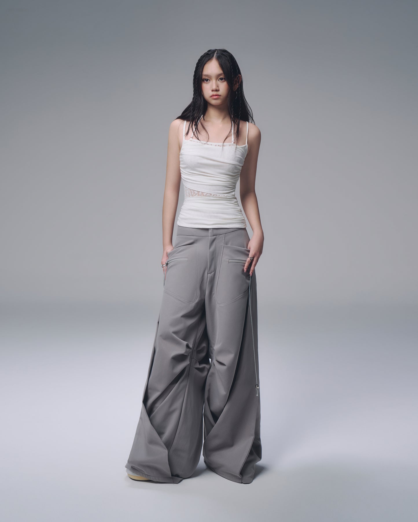 Korean-inspired romantic top – Aysel in white