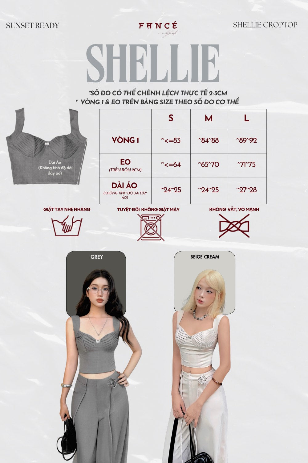 Vietnamese fashion crop top – Shellie by The Fancé