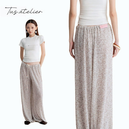 TUS ATELIER soft knit drawstring lounge pants
