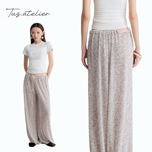 TUS ATELIER soft knit drawstring lounge pants