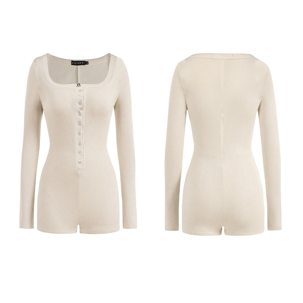 Beige cardigan shown from front and back on a white background