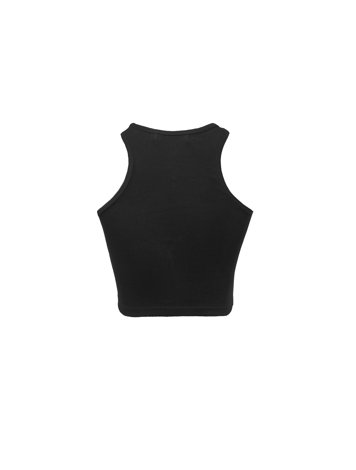 Black tank top on a white background