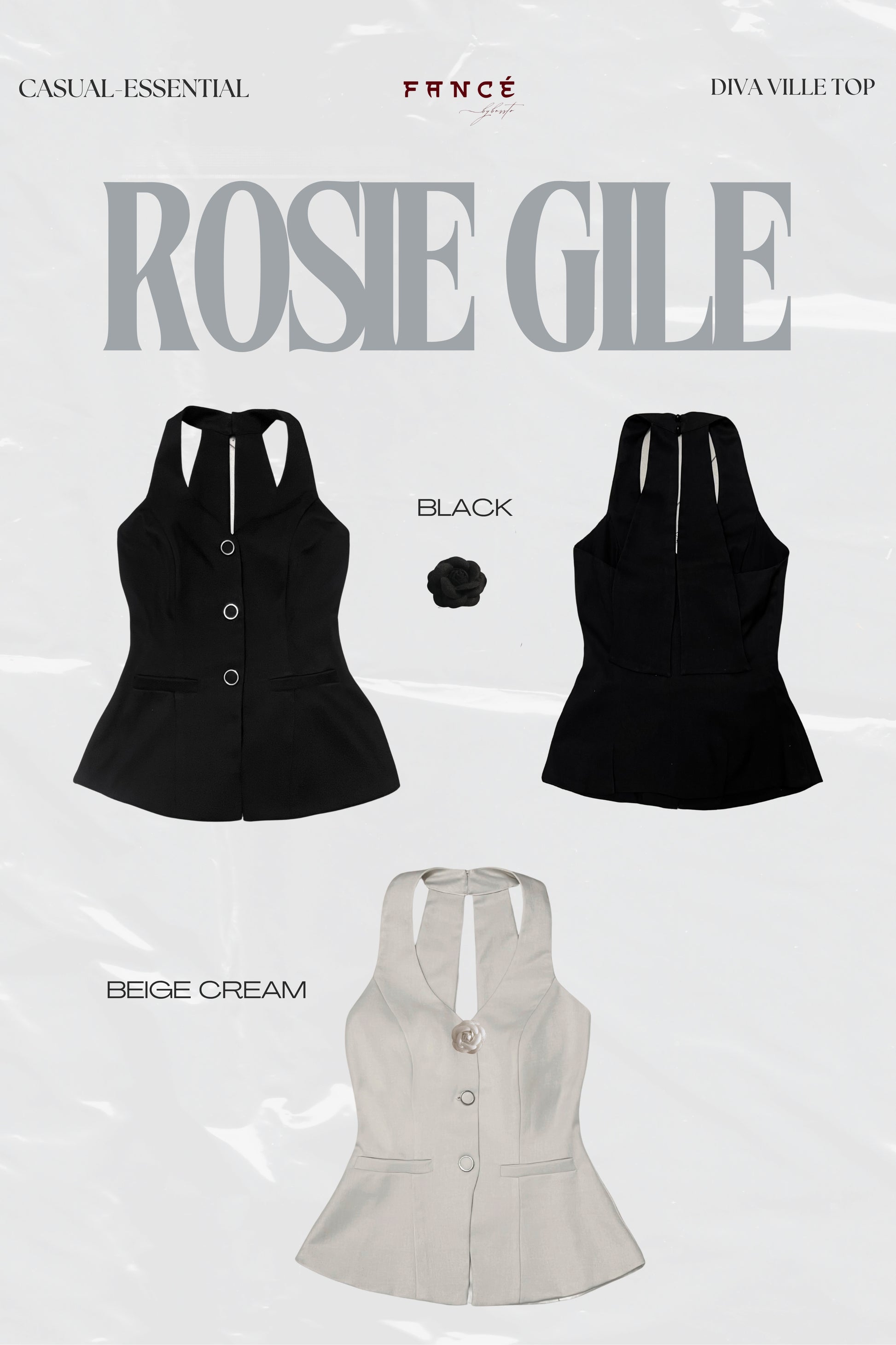 Vietnamese-made tailored sleeveless top – The Fancé
