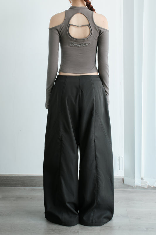Bunnyhillconcept - Grey Caspian Long Sleeve Top