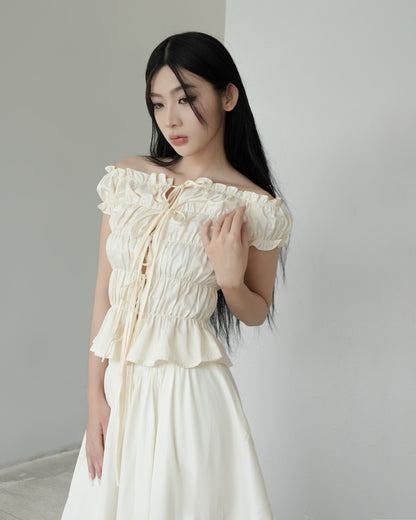 Sleeveless ivory tank top – Bunnyhill Concept