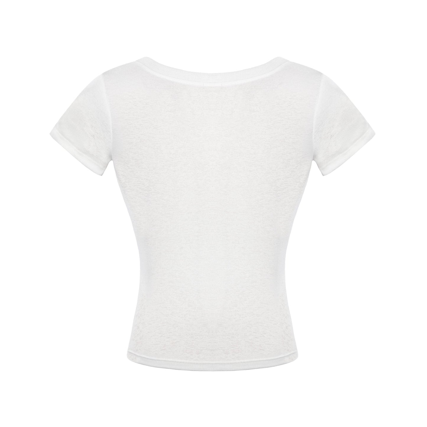 White t-shirt on a white background