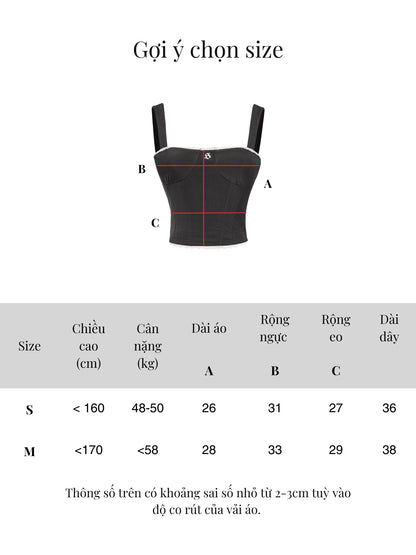 SISTERS - Fannie Corset Crop Top
