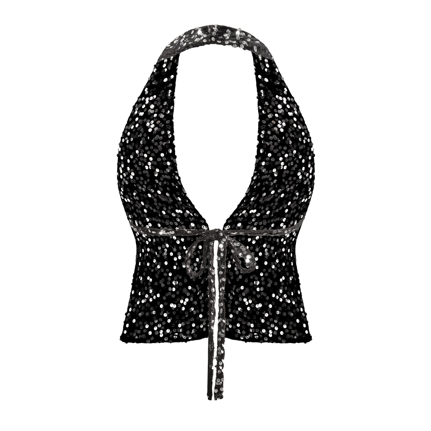 SISTERS - Glynnis Sequin Halter Top