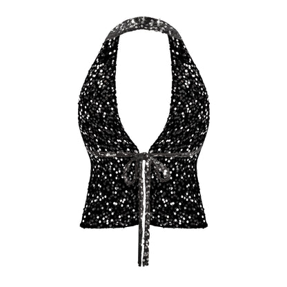 SISTERS - Glynnis Sequin Halter Top
