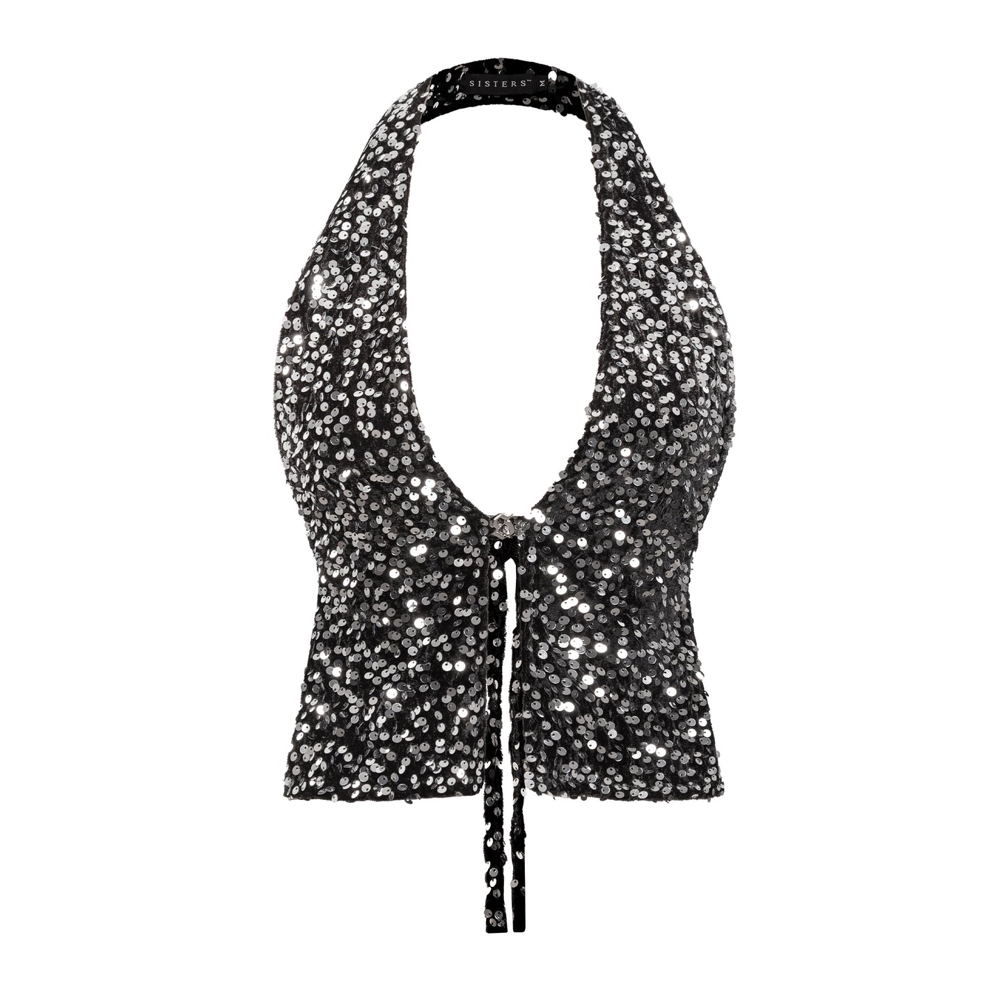SISTERS - Glynnis Sequin Halter Top