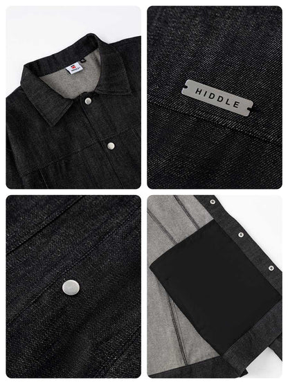 HIDDLE Men’s Classic Premium Denim Jacket