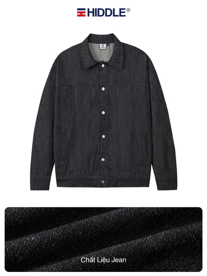 HIDDLE Men’s Classic Premium Denim Jacket