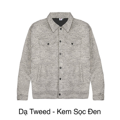 Gray textured jacket on a white background