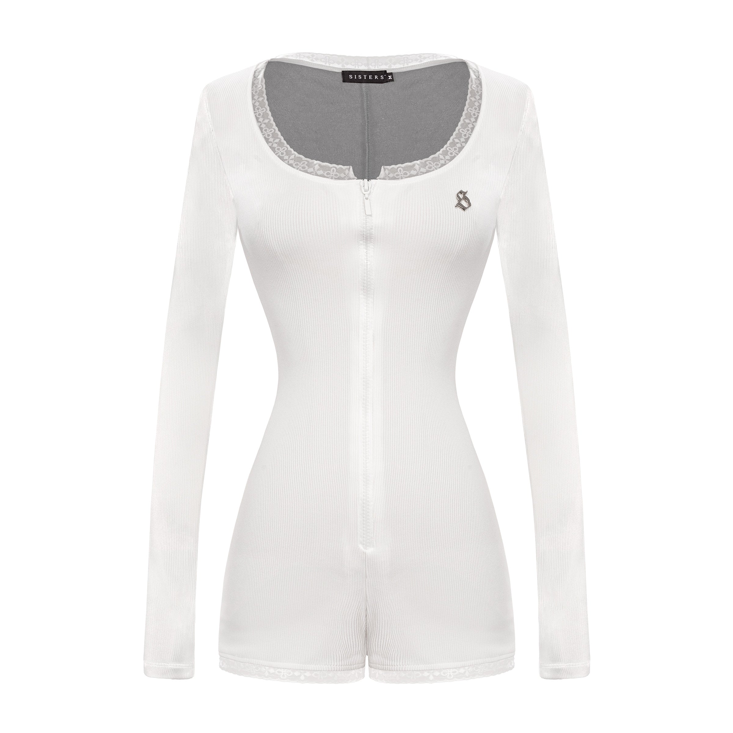 Back view of white Linka Jumpsuit