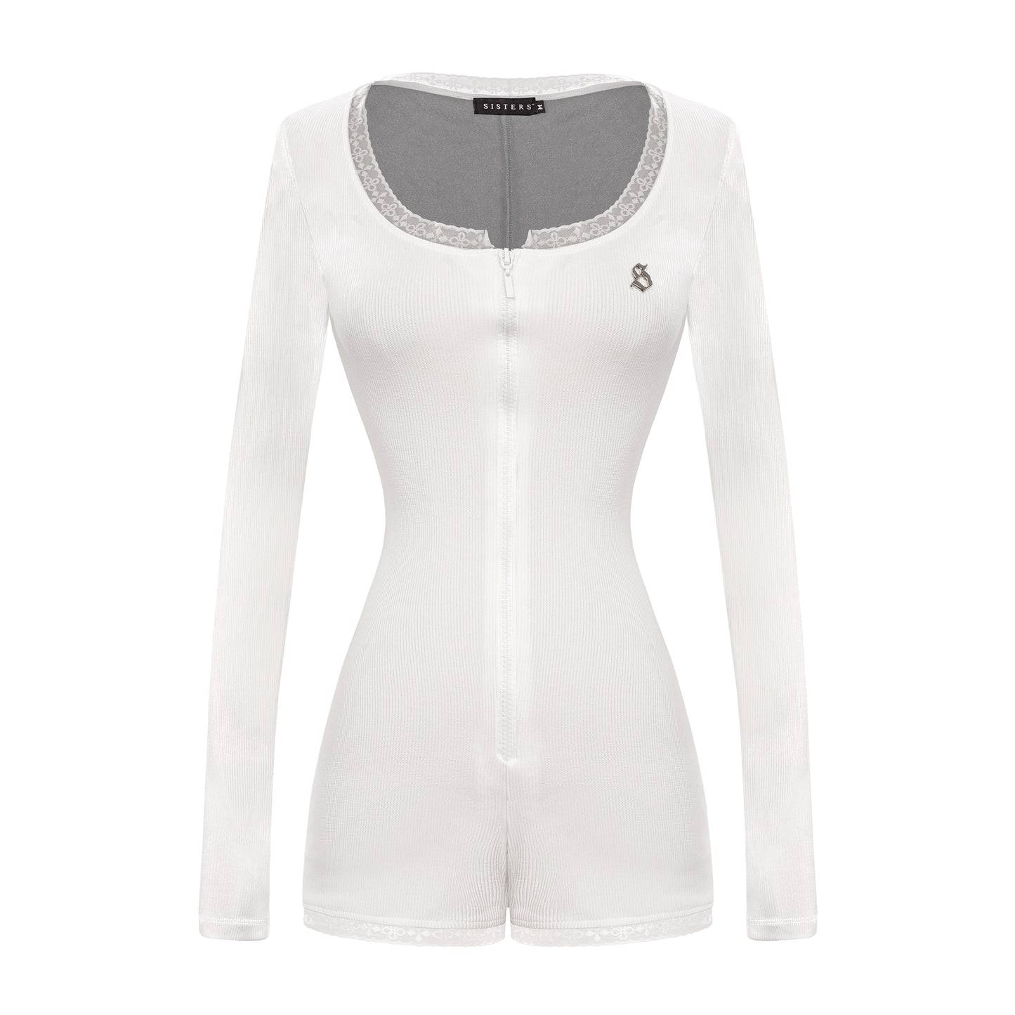 Back view of white Linka Jumpsuit