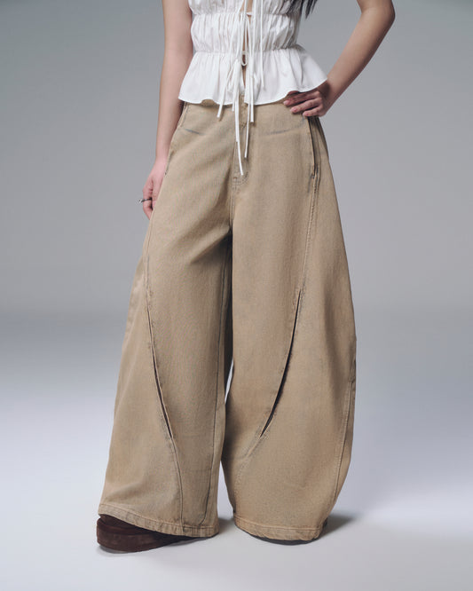 Mid-rise straight-leg denim trousers – Bunnyhill Concept