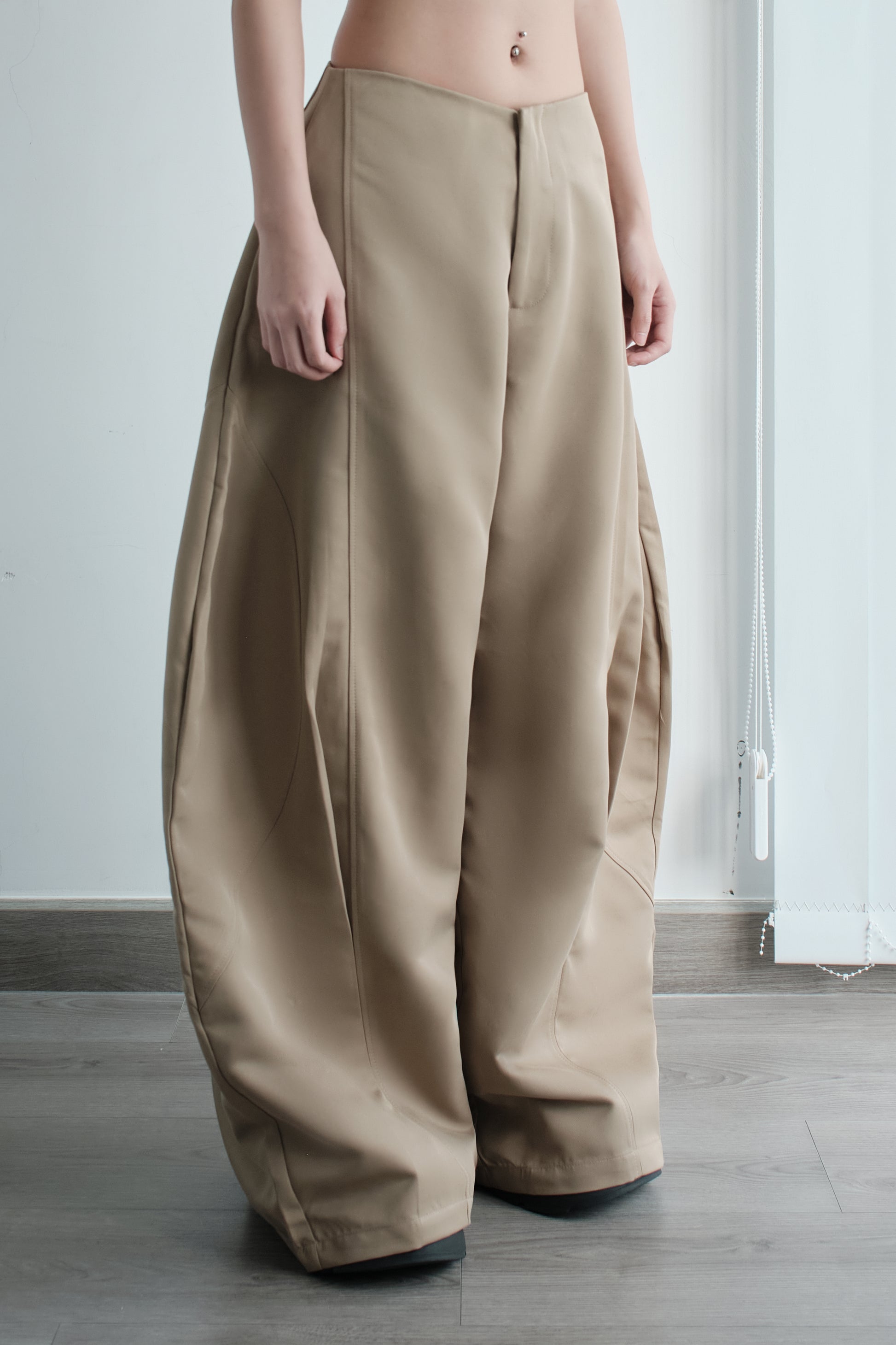 Luft Pants in Cappuccino by Bunnyhill Concept