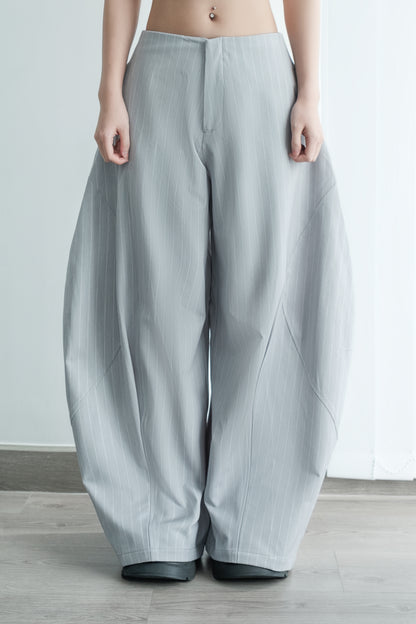 Luft Pants in Grey Blue Stripes