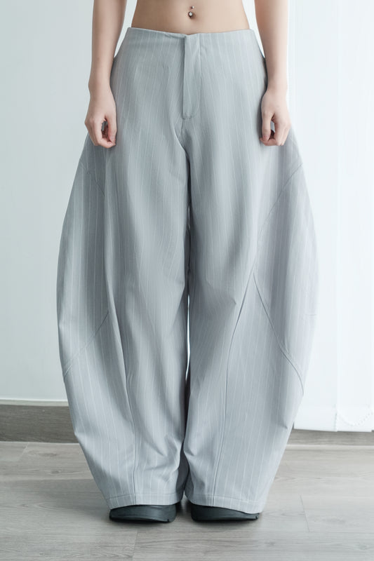 Luft Pants in Grey Blue Stripes