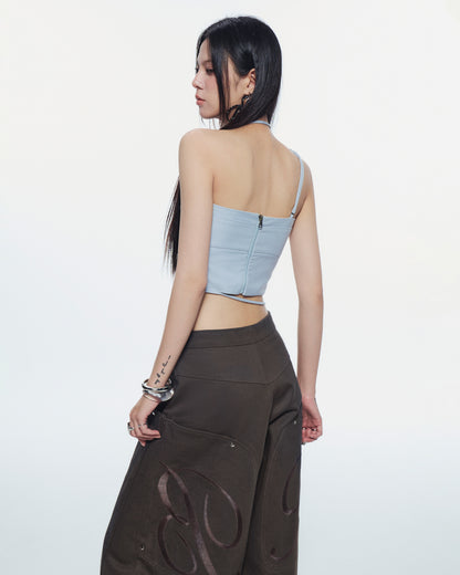 tie-back halter crop top – Bunnyhill Concept