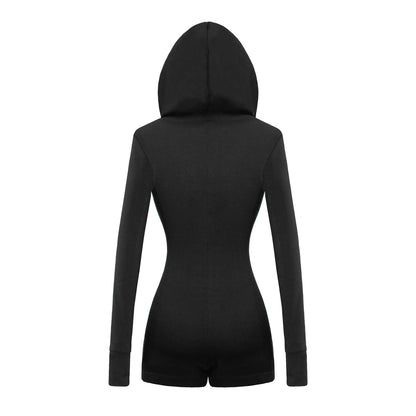 Black hoodie with a hood on a white background