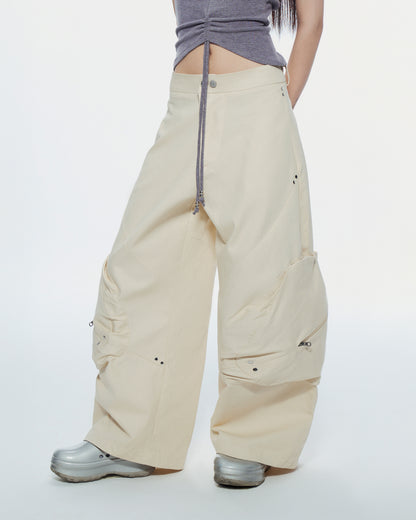 Mid-rise straight-leg minimalist trousers