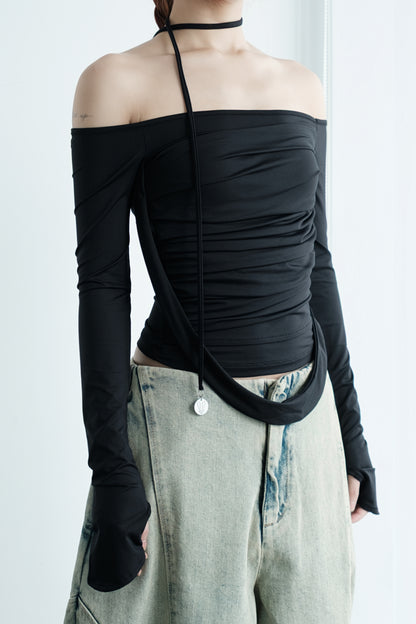 Melvin Long Sleeve Top – front view by Bunnyhill Concept