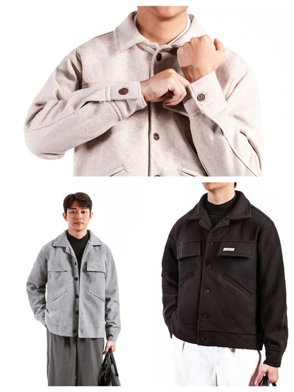 Three different styles of jackets shown in a collage format.