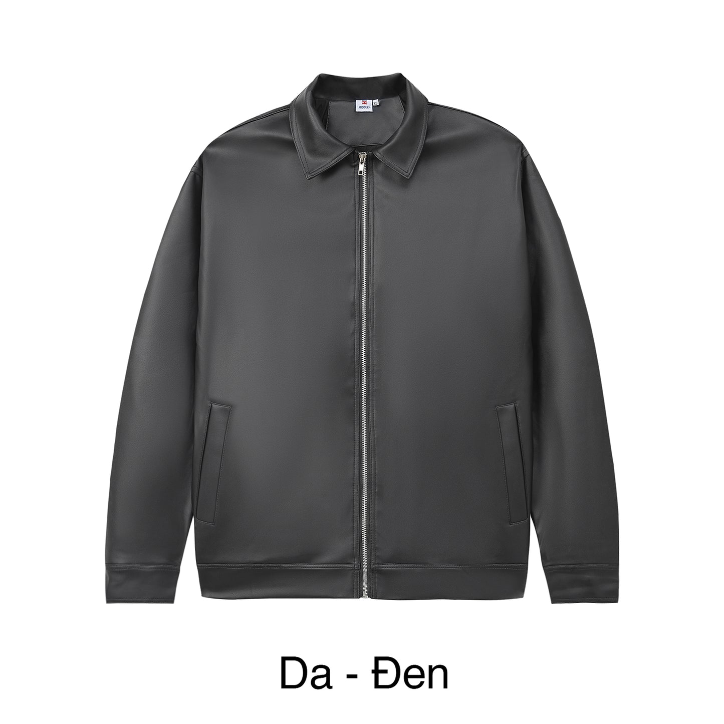 Dark gray jacket on a white background