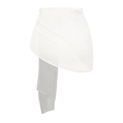 SISTERS - Peach Mesh Wrap Skirt