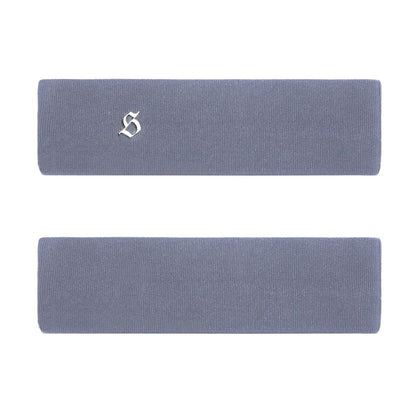 Two blue headbands on a white background