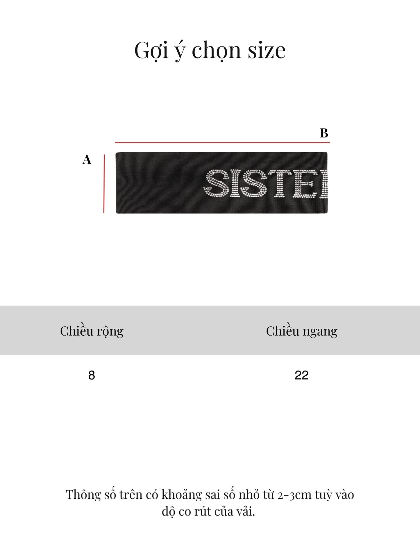 SISTERS - Rhinestone Headband