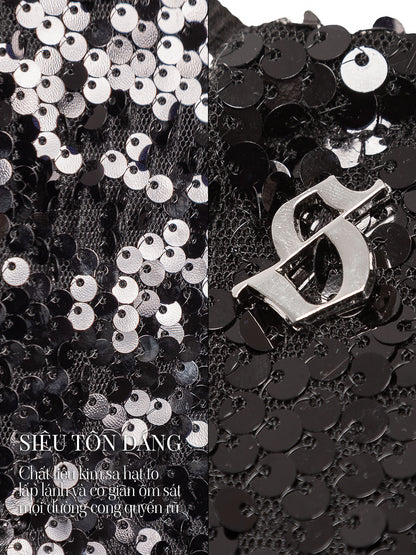 SISTERS - Sibel Sequin Skirt Set