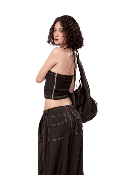 SISTERS - Textured Seam Tube Top