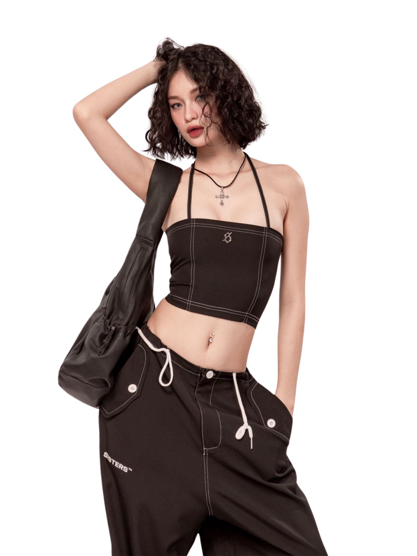 SISTERS - Textured Seam Tube Top