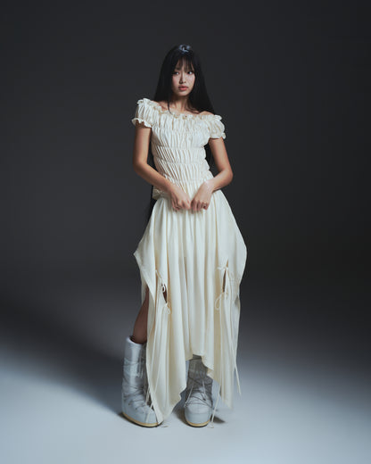 Bunnyhill A-line ivory skirt – soft, romantic styling