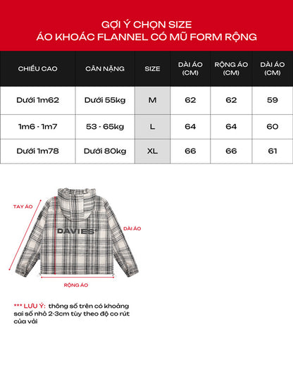 Flannel Hooded Jacket