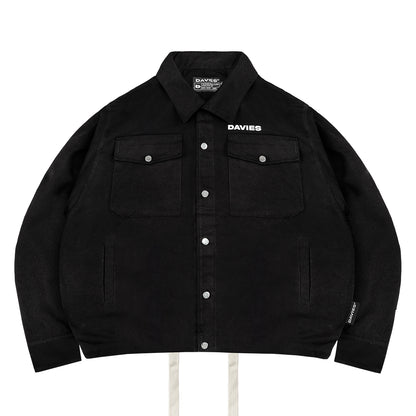 Flannel Button-Up Boxy Jacket