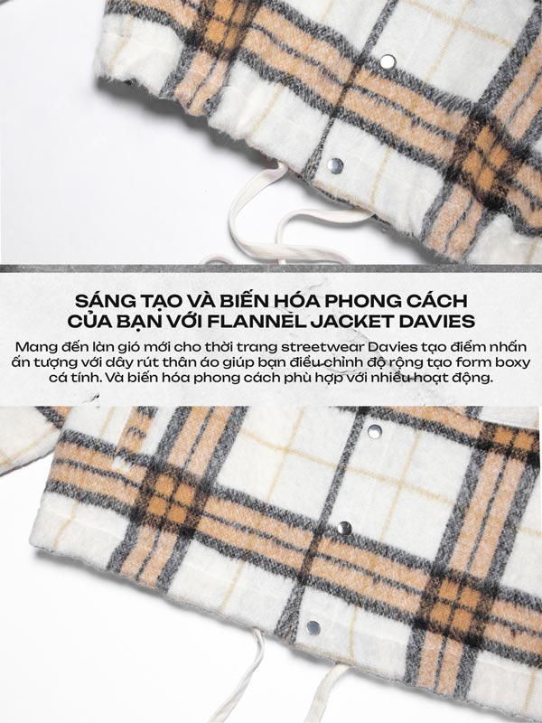 Flannel Button-Up Boxy Jacket