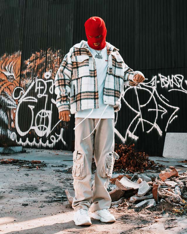 Flannel Button-Up Boxy Jacket