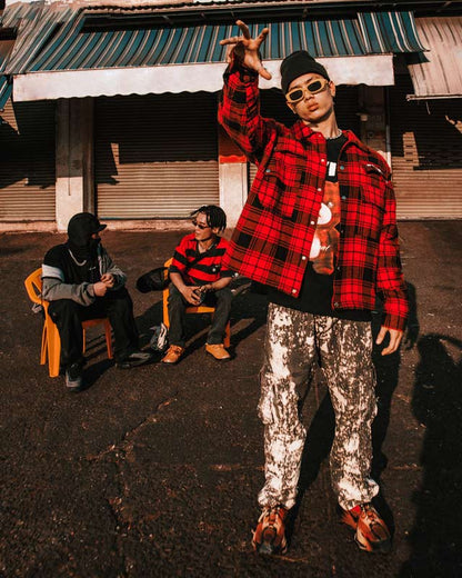 Flannel 4-Pockets Jacket